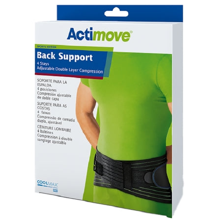 Actimove Sports Edition - Back Support 2X-Large Hook and Loop Closure 45 to 49 Inch Waist Circumference Adult - 7554124
