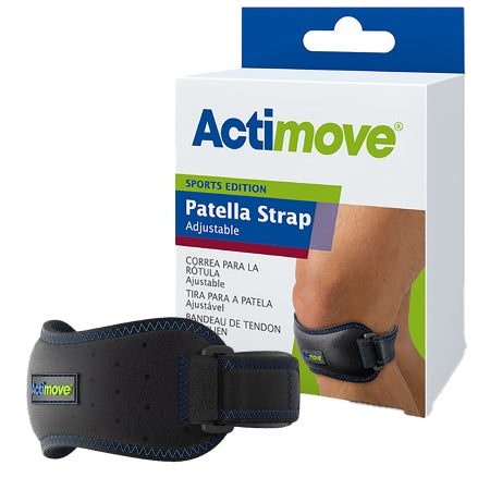 Actimove Sports Edition - Patella Support One Size Fits Most D-Ring / Hook and Loop Strap Closure 11-1/2 to 16-1/3 Inch Knee Circumference Left or Right Knee - 7558920