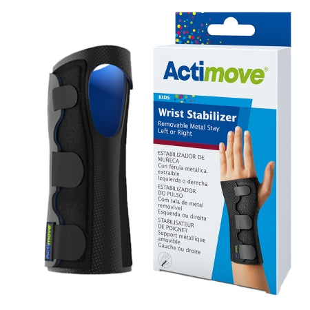 Actimove Stabilizer - Wrist Brace Low Profile Aluminum Alloy / Elastane / Polyamid / Polyester / Polyurethan / Polyvinylchloride Left or Right Hand Black Medium - 7572932