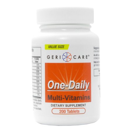 Geri-Care - Multivitamin Supplement Tablet 200 per Bottle - 501-20-GCP