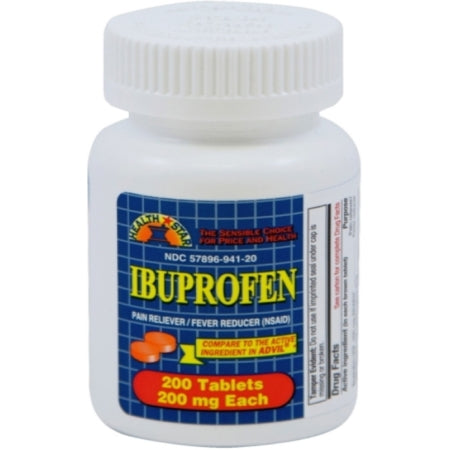 Health Star - Pain Relief 200 mg Strength Ibuprofen Tablet 200 per Bottle - McKesson - 941-20-HST