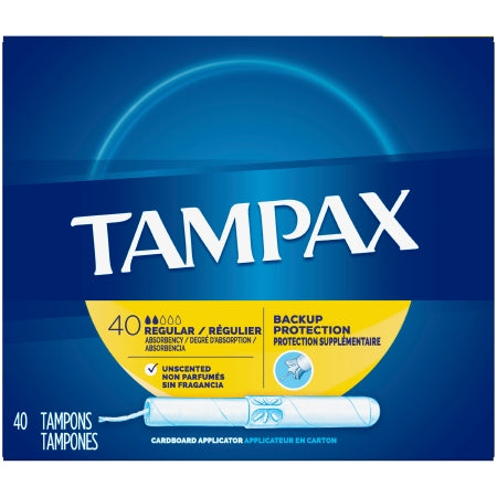 The Palm Tree Group Tampon Tampax Regular Absorbency Cardboard Applicator Individually Wrapped - 7301022110