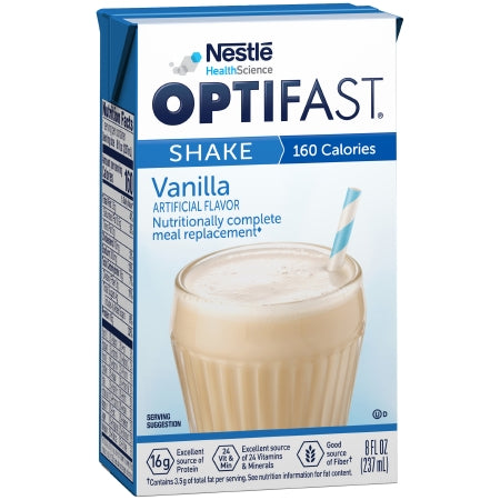 Nestle Healthcare Nutrition Oral Supplement Optifast Vanilla Flavor Ready To Use 8 Oz. Container Bottle - OPTIHP