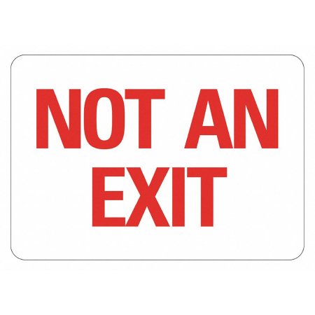 LYLE - Door Sign Restricted Access Not An Exit - 484H58