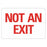 LYLE - Door Sign Restricted Access Not An Exit - 484H58
