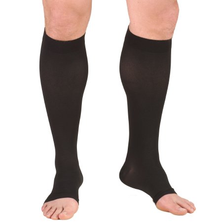 Truform - Compression Stocking Knee High Small Black Open Toe - 865-BL-SM