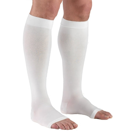 Truform Compression Stocking Truform Knee High X-Large White Open Toe - 865-WH-XLG
