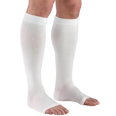 Truform - Compression Stocking Knee High 2X-Large White Open Toe - 865-WH-2XL