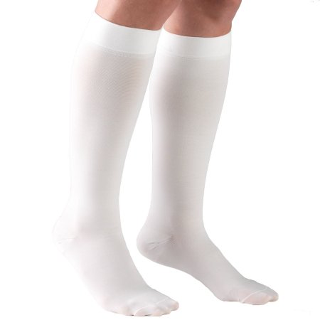 Truform - Compression Stocking Knee High Large White Closed Toe - 8865-WH-LG