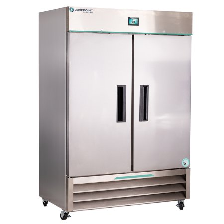 Corepoint Scientific White Diamond - Upright Freezer Laboratory Use 49 cu.ft. 2 Solid Swing Doors Automatic Defrost - NSWDF492SSS/0A
