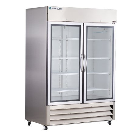 Corepoint Scientific - Refrigerator General Purpose 49 cu.ft. 2 Swing Glass Doors Cycle Defrost - Horizon Scientific - GPR492SSG/0