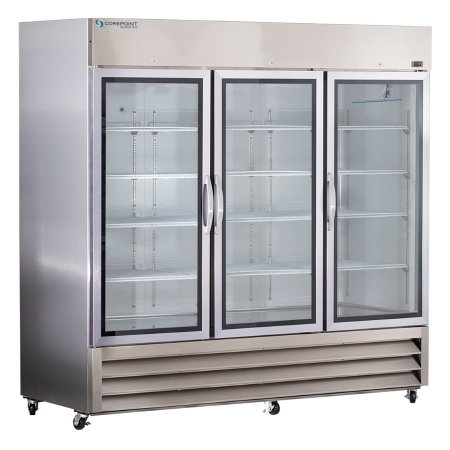 Corepoint Scientific - Refrigerator General Purpose 72 cu.ft. 3 Swing Glass Doors Cycle Defrost - Horizon Scientific - GPR723SSG/0