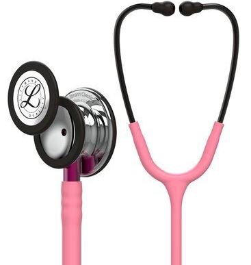 3M Littmann - Classic Stethoscope Pink 1-Tube 27 Inch Tube Double-Sided Chestpiece - 5962