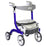 drive Nitro DLX - 4 Wheel Rollator Blue Adjustable Height / Lightweight / Folding Aluminum Frame - RTL10266BL-HS