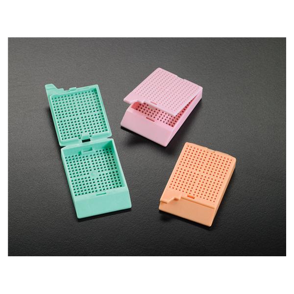 Simport Plastics Ltd. Unisette Processing/Embedding Biopsy Cassette Green Lid 1500/Ca - M506-4