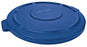 Rubbermaid Brute - Trash Can Lid Round, Snap On, Blue, 2 X 22-1/4 Inch - Rj Schinner Co - FG263100BLUE-EA
