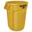 Rubbermaid Brute - Trash Can 32 gal. Round Yellow Plastic Open Top - Rj Schinner Co - FG263200YEL-EA