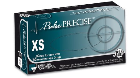 Pulse - Exam Glove X-Small NonSterile Nitrile Standard Cuff Length Textured Fingertips Dark Lavender Chemo Tested - 176050