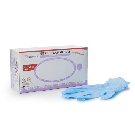 FLEXAL Comfort - Exam Glove Large NonSterile Nitrile Standard Cuff Length Textured Fingertips Blue Chemo Tested - 88FS04L