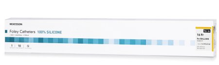 Mckesson Brand Foley Catheter Mckesson 2-Way Coude Tip 5 Cc Balloon 16 Fr. Silicone - 16-SFOL516C