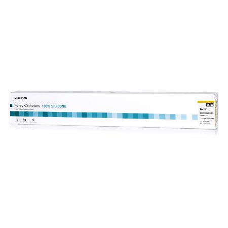 McKesson - Foley Catheter 2-Way Standard Tip 30 cc Balloon 16 Fr. Silicone - 16-SFOL3016