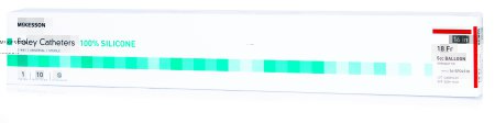 Mckesson Brand Foley Catheter Mckesson 2-Way Standard Tip 5 Cc Balloon 18 Fr. Silicone - 16-SFOL518
