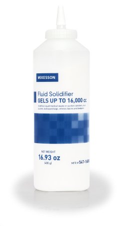 McKesson - Fluid Solidifier 16,000 cc Spout Cap Bottle 16 oz. - 547-16000