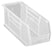 ULINE - Stackable Storage Bin Uline Clear Plastic 4 X 4 X 11 Inch - S-13536C