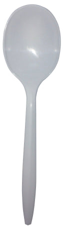 Empress - Soup Spoon Medium Weight White Polypropylene - E175004