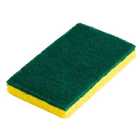 Performance Plus - Scouring Sponge / Pad Medium Duty Yellow / Green NonSterile Cellulose 3-1/4 X 6-1/4 Inch Reusable - PGRE74