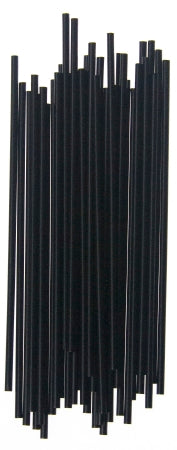 Rj Schinner Co Stirrer/Straw, Cocktail Unwrapped Blk 5.25"(1000/Bx 10Bx/Cs) - ECK525BK