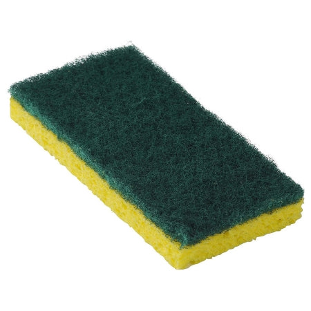 RJ Schinner Co - Scouring Sponge / Pad Medium Duty Yellow / Green NonSterile Cellulose 3-1/8 X 6-1/4 Inch Reusable - 551011