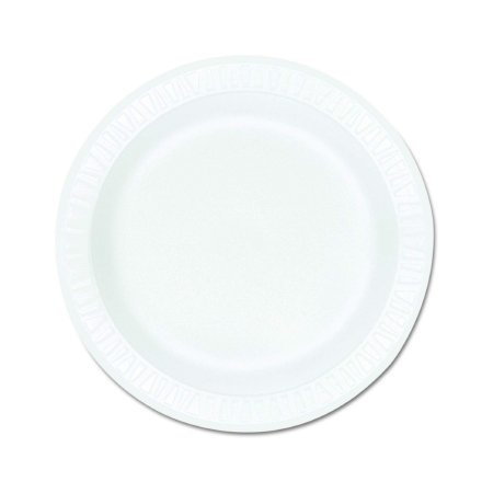 Rj Schinner Co Compartment Plate Dart Concorde White Disposable Non-Laminated Foam 9 Inch Diameter - 9PWCR / 9PWC