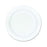 Dart Concorde - Compartment Plate White Single Use Non-Laminated Foam 9 Inch Diameter - 9PWCR / 9PWC