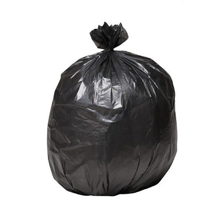 Rj Schinner Co Trash Bag Strongman 45 Gal. Black Lldpe 1.5 Mil. 40 X 46 Inch Star Seal Bottom Coreless Roll - SM404615