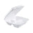 Rj Schinner Co Carryout Food Container Dart Performer White Disposable Foam 9-3/8 X 9 X 3 Inch - 90HT3R / 90HT3