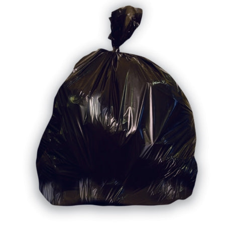 Rj Schinner Co Trash Bag Reliable Brand 40 To 45 Gal. Black Hdpe 12 Mic. 40 X 48 Inch Star Seal Bottom Coreless Roll - V01616