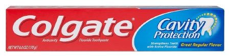 Colgate Cavity Protection - Toothpaste Regular Flavor 6 oz. Tube - 51088
