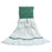 ABCO - Wet String Mop Head Looped-end Medium Green / White Rayon Reusable - Rj Schinner Co - LM-4003MW
