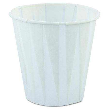 Rj Schinner Co Pleated Water Cup 3.5 Oz. White Paper Disposable - W450F