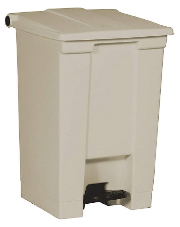 Rubbermaid Legacy - Trash Can 12 gal. Square Beige Plastic Step On - Rj Schinner Co - FG614400BEIG