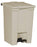 Rubbermaid Legacy - Trash Can 12 gal. Square Beige Plastic Step On - Rj Schinner Co - FG614400BEIG
