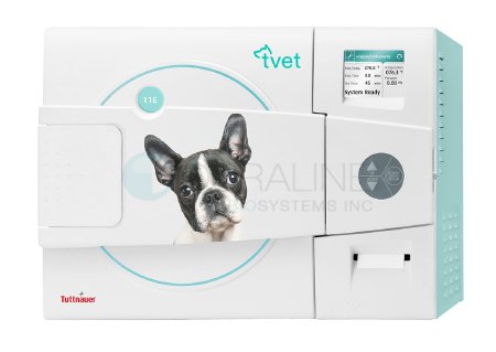 Tuttnauer USA - Veterinary Autoclave Steam 11 X 19-4/5 Inch Chamber Safe-locking Door - TVET11E