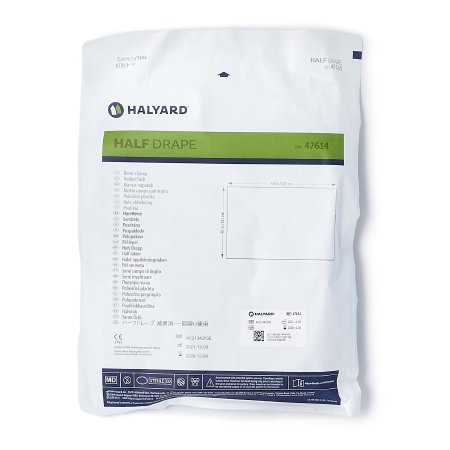 O&M Halyard - General Purpose Drape Half Drape 40 W X 58 L Inch Sterile - 47614