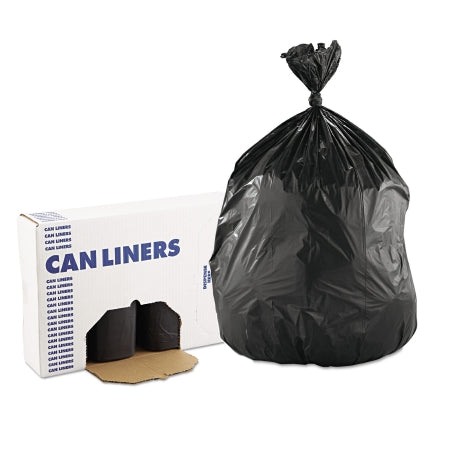 Boardwalk - Trash Bag 60 gal. Black LDPE 1.2 mil 38 X 58 Inch Star Seal Bottom Coreless Roll - BWK519