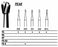Miltex - Bur Tungsten Carbide Pear Tip - DFG332