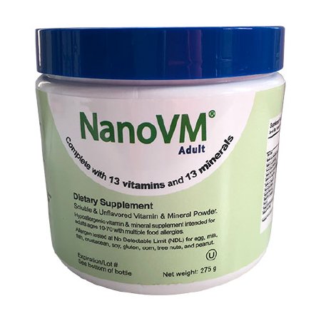 NanoVM Adult - Vitamin and Mineral Oral Supplement Unflavored 275 Gram Jar Powder - 1125