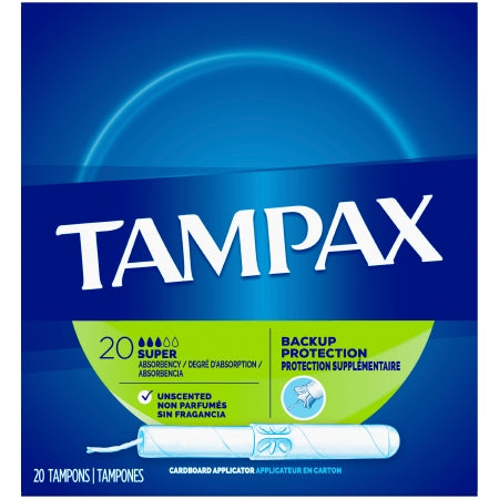 The Palm Tree Group Tampon Tampax Pearl Smooth Super Absorbency Plastic Applicator Individually Wrapped - 73010380127