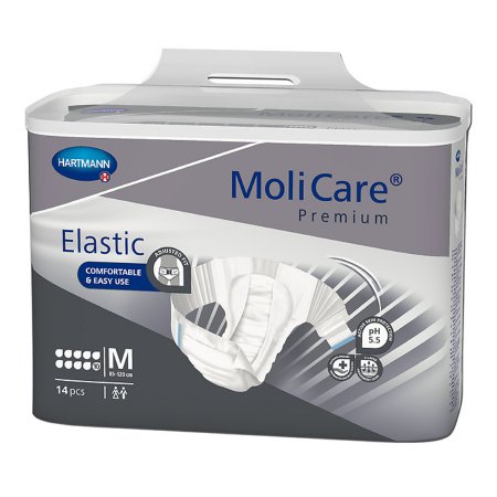 MoliCare Premium Elastic 10D - Unisex Adult Incontinence Brief Medium Disposable Heavy Absorbency - 165672