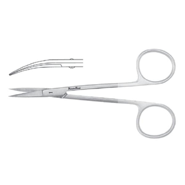 Miltex-Integra Scissors Iris Meister-Hand 4-1/2" Curved Tungsten Carbide Ea - MH5-306TC